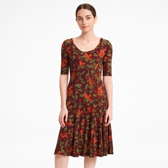 LuLaRoe Dresses & Skirts - LuLaRoe Floral Print Midi Dress | Size 2XL | New with Tags
B035